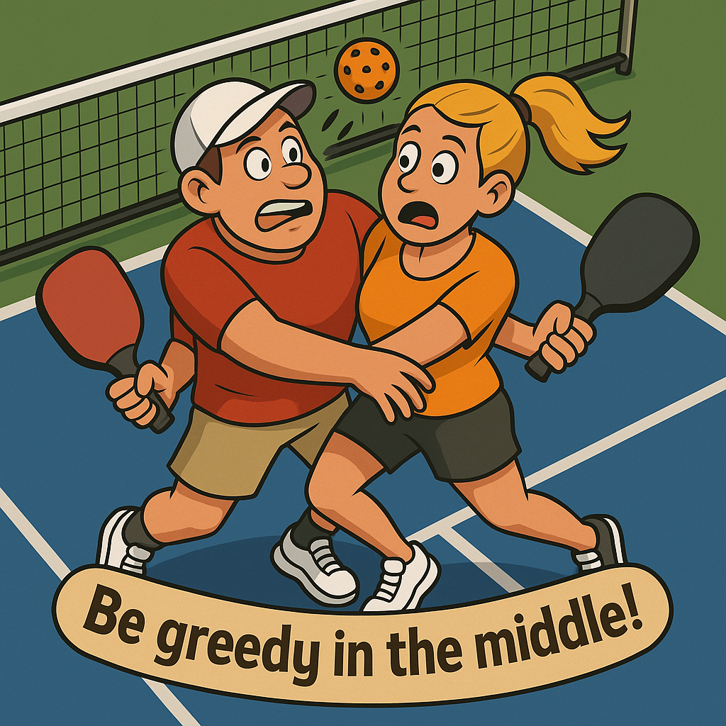 Pickleball Partners Greedy in Middle
